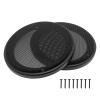 Karlass 2Pack 5" Speaker Grill Covers Car Speaker Subwoofer Guard Protector, ABS Plastic Frame with Metal Mesh Black view 1