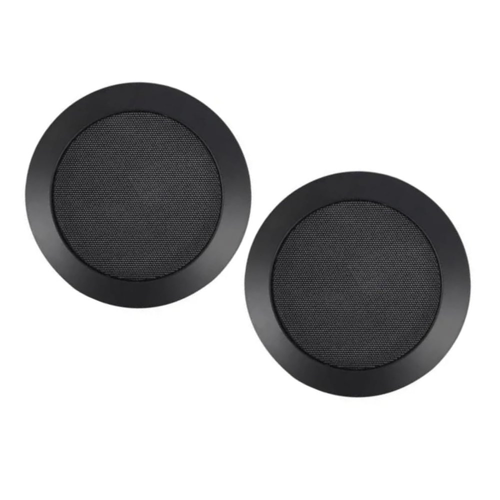 Auttoop 2Pack 4" Speaker Grill Cover Black SubWoofer Round Circle Mesh Woofer Grille Covers Guard Protector for Car Home Audio Speakers