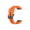 Quic kfit 26mm 22mm Silicone Band Fit for Garmin Fenix 8 7 7X 6X 6 Pro 5 5X Plus E Enduro 2 Tactix 7 Watch Strap Bracelet(Orange Black,26mm) view 1