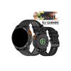 Quic kfit 26mm 22mm Silicone Band Fit for Garmin Fenix 8 7 7X 6X 6 Pro 5 5X Plus E Enduro 2 Tactix 7 Watch Strap Bracelet(Orange Black,26mm) view 2