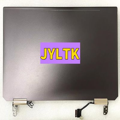 13.3" UHD 4K LCD Screen Display Touch Replacement Cover Cable Full Assembly L37650-001 for HP Spectre X360 13T-AP 13-AP (Dark Ash)