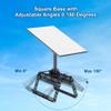 eoqo Starlink Gen 3 Roof Ridge Mount, 8 Piece Bricks Starlink Mounting Kit with Tilt Angle Adjustable Pipe Adapter, Starlink Internet Kit Satellite Pole Mount for Starlink Gen 3 Standard Dish view 2