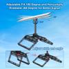 eoqo Starlink Gen 3 Roof Ridge Mount, 8 Piece Bricks Starlink Mounting Kit with Tilt Angle Adjustable Pipe Adapter, Starlink Internet Kit Satellite Pole Mount for Starlink Gen 3 Standard Dish view 3