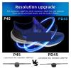 3D Holographic Fan, 45cm Holographic Projector Advertising Lamp Removable Fan Blades Support Image & Video Uploading & PC Phone APP Remote Control view 4