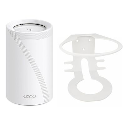 Roolaudk Wall Mount for TP-Link Deco BE63/ BE65/BE10000 Mesh Wi-Fi 7 System, Sturdy Metal Made Mount Stand Holder, Space-Saving Wall Hanging Bracket Holder Come with Cable Organizer Bracket