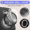 Karlass 2Pack 8" Speaker Subwoofer Grill Grille Cover with Metal Mesh and Black Plastic Rim for Car Home Speakers view 2