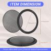 Karlass 2Pack 8" Speaker Subwoofer Grill Grille Cover with Metal Mesh and Black Plastic Rim for Car Home Speakers view 4