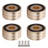 Speaker Spike Pads, Isolation Feet for Subwoofer 4Pcs Sp4010 Speaker Isolation Spike Stand Foot 40X20Mm Aluminum Alloy Speaker Spike Pads Mats, Sreo Feet for Dacs, Amplifiers, Cd DVD Players (Round) view 1