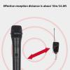 Sanpyl Microphone, Cordless Mic, Metal Handheld Cordless Dynamic Mic System with Rechargeable Receiver, Stable 2.4GHz Connection, Clear Voice, Portable Mic for Speech, Wedding, Party view 3