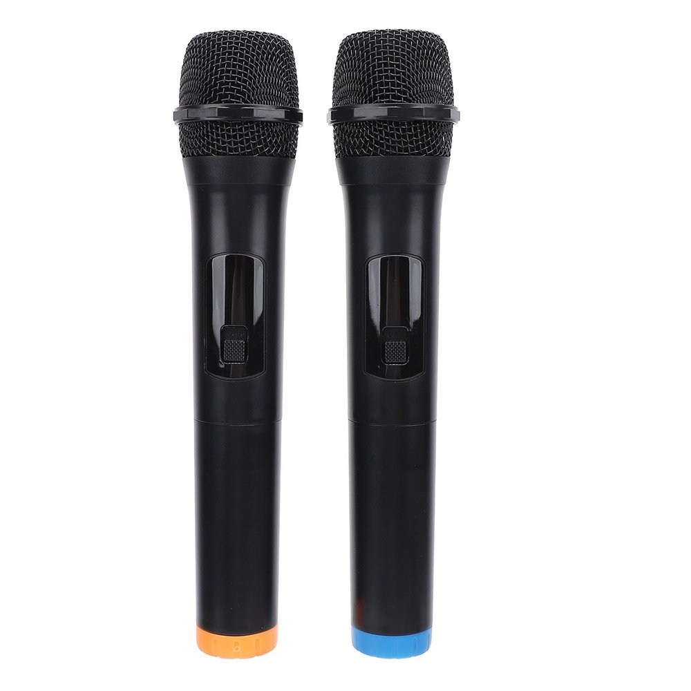 Sanpyl Microphone, Bluetooth Microphone, Metal Dual Handheld Cordless Dynamic Mic System with Rechargeable Receiver, Stable 2.4GHz Connection, Clear Voice, for Speech, Wedding, Party