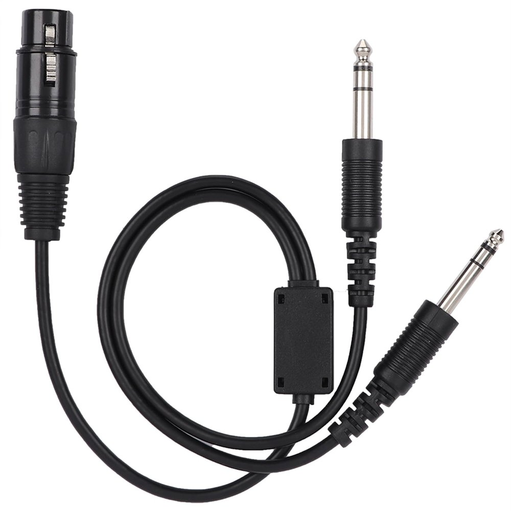 Aviation Headset Adapter Cable, Aiation Headset Adapr Abs + Metal, Ga Plug to XLR Headset Adapr for XLR to Ga Dual Plug, Cable, for Pilots Flying Both Aircraft