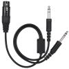 Aviation Headset Adapter Cable, Aiation Headset Adapr Abs + Metal, Ga Plug to XLR Headset Adapr for XLR to Ga Dual Plug, Cable, for Pilots Flying Both Aircraft view 1