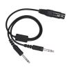 Aviation Headset Adapter Cable, Aiation Headset Adapr Abs + Metal, Ga Plug to XLR Headset Adapr for XLR to Ga Dual Plug, Cable, for Pilots Flying Both Aircraft view 2