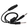 Aviation Headset Adapter Cable, Aiation Headset Adapr Abs + Metal, Ga Plug to XLR Headset Adapr for XLR to Ga Dual Plug, Cable, for Pilots Flying Both Aircraft view 4