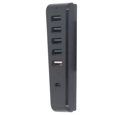 6 in 1 USB 2.0 HUB Splitter High Speed Expansion Data Transfer Extender Splitter for Slim Game Console