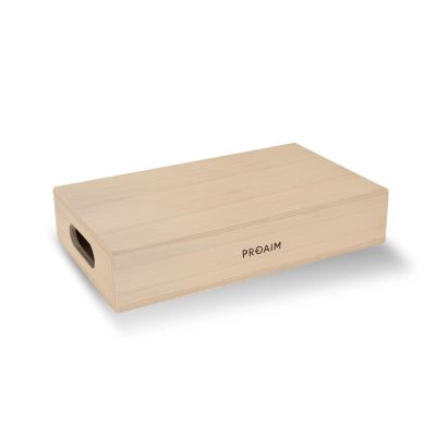 PROAIM Photography Wood Box Half Size (Works with Photo Studio & Film Set Equipment) for Propping, Leveling, Sitting, or Standing Commonly Known as Apple Box (AB-HF-WH)