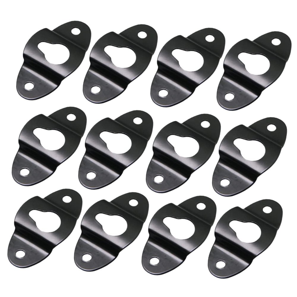 MERRYHAPY 20pcs Heavy Duty Speaker Hanger Bracket Iron Hook Mount for Surround Sound -Mounted Audio Speaker Connector Thickened Design Easy Installation