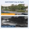 ZOSI 2MP 16CH Home Security Camera System Outdoor with AI Human Vehicle Detect, H.265+ 16CH DVR and 8 x 1080p Weatherproof Surveillance CCTV Bullet Dome Camera, 90 View Angle, Alert Push, 2TB HDD view 3