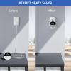 AFGHOA Wall Mount Stand for Echo Spot 2024, Outlet Hanger Stand with Built-in Cable Management, Hide Messy Wires Wall Holder, Space Saving for Echo Spot Kids,No Screws and Drill Needed,White view 2
