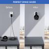 AFGHOA Wall Mount Stand for Echo Spot 2024, Outlet Hanger Stand with Built-in Cable Management, Hide Messy Wires Wall Holder, Space Saving Holder for Echo Spot,No Screws and Drill Needed,Black view 2