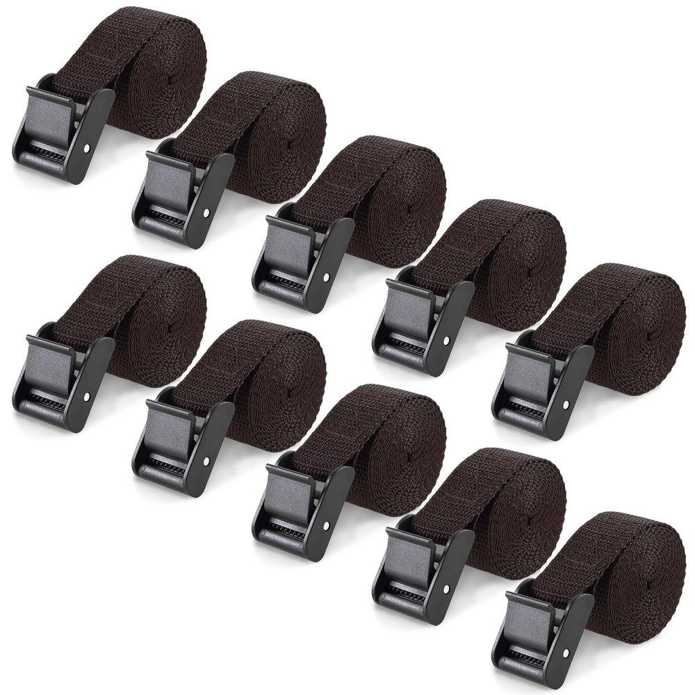Aiuieaa 10 Pack Trail & Game Camera Mount Tree Straps with Snap, Portable Nylon Fiber Strap for Wildlife Trail Camera Accessory, 180cm Long, Deer Camera Tree Belts, Easy to Use