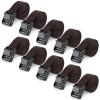 Aiuieaa 10 Pack Trail & Game Camera Mount Tree Straps with Snap, Portable Nylon Fiber Strap for Wildlife Trail Camera Accessory, 180cm Long, Deer Camera Tree Belts, Easy to Use view 1
