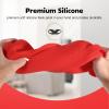 OCXLLEATLY Silicone Carrying Case Cover for Beats Pill 2024 Portable Bluetooth Speaker, Protective Sleeve Travel Case Speakers Accessories (Red) view 3