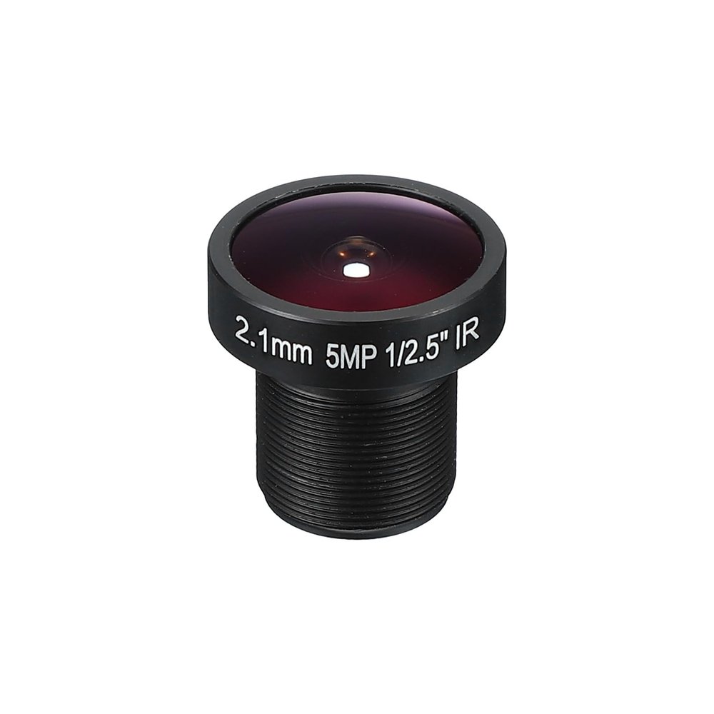 PATIKIL 2.1mm CCTV Camera Lens, F2.0 FPV Security Camera Lens 5MP 160 Wide Angle Board Lens M12 Threaded Dia for IP Camera Panoramic