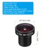 PATIKIL 2.1mm CCTV Camera Lens, F2.0 FPV Security Camera Lens 5MP 160 Wide Angle Board Lens M12 Threaded Dia for IP Camera Panoramic view 2