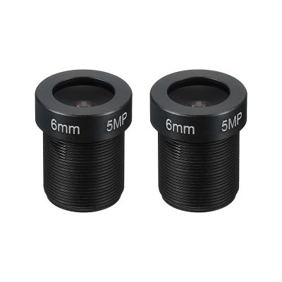PATIKIL 8mm CCTV Camera Lens, F2.0 FPV Security Camera Lens 2MP 1080P Super Clear Camera Lens 48 Angle Lens M12 Threaded Dia for IP Camera Panoramic, 2 Pack