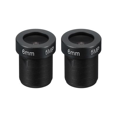 PATIKIL 6mm CCTV Camera Lens, F2.0 FPV Security Camera Lens 5MP 70 Wide Angle Lens M12 Threaded Dia for IP Camera Panoramic, 2 Pack
