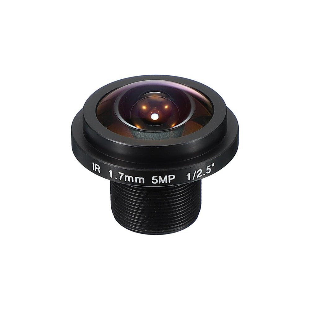 PATIKIL 1.7mm CCTV Camera Lens, F2.0 FPV Security Lens 5MP 185 Wide Angle Board M12 Threaded Dia for IP Camera Panoramic