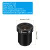 PATIKIL 2.8mm CCTV Camera Lens, F2.5 FPV Security Camera Lens 2MP 1080P Super Clear Camera Lens 128 Wide Angle Lens M12 Threaded Dia for IP Camera Panoramic view 2
