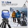 CAMBOFOTO 73" Camera Tripod and Monopod, Professional Aluminum Tripod Stand for Mirrorless Camera/DSLR/Cell Phone/Camcorder/GoPro, with Phone Holder and Travel Bag (Black) view 2