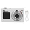4K Digital Camera for Photography Autofocus, 48MP Vlogging Camera for, Rear 2.8 Inch, Front 1.4 Inch, 16X Digital Zoom Anti Shake Compact Travel Camera (White) view 1