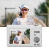 4K Digital Camera for Photography Autofocus, 48MP Vlogging Camera for, Rear 2.8 Inch, Front 1.4 Inch, 16X Digital Zoom Anti Shake Compact Travel Camera (White) view 4