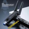 USB Wi Fi Adapter, USB 3.0 Cordless Network Adapter, 2.4G 5G Dual Band, 1200Mbps High Speed, USB Cordless Adapter for Win 7 8 8.1 10 view 2