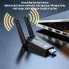 USB Wi Fi Adapter, USB 3.0 Cordless Network Adapter, 2.4G 5G Dual Band, 1200Mbps High Speed, USB Cordless Adapter for Win 7 8 8.1 10 view 4