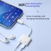 [Apple MFi Certified] Dual USB C Headphone and Charger Adapter for iPhone 17, 2 Pack USB Type C to Aux Audio + Charge Dongle Adapter for iPhone 17/17 Pro/17 Pro Max/Air/16/16 Pro Max/15/15 Pro Max view 3