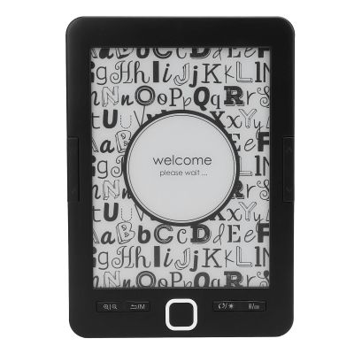 6 Inch E Book Reader, Compact and Lightweight E Reader, Electric Book Reader with 8G Storage, Adjustable Brightness Ink Screen Book Reader for Commuting Travel