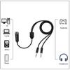 YUGSHNKFC 2 in 1 Headsets Adapter Microphones Headphone Splitter 3.5mm Male/Female to 2 Female/Male Adapter Cable for Smartphones view 3