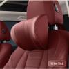 Car Headrest Pillow Car Neck Pillow For Driver's Seat Head Support Memory Foam Premium Car Pillow Neck Adjustable Support Front Seat Fits Different Heights With Hooks Cell Phone Tablet Holder(Wine Red view 2