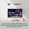 FPD 32 Inch Smart TV, HD Android TV with HDR 10, Google Play & Cast, WiFi Television for Streaming Live, LED Flat Screen TVs with Remote, Google Assistant for Home Office view 3