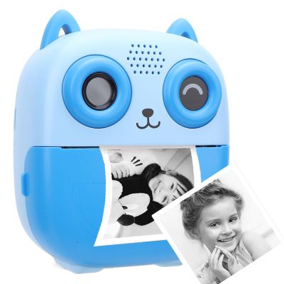 Kids Camera Instant Print, 1080P 48MP Toddler Camera Instant Print Toys with Dual HD Camera, 2.4 Inch Screen, Thermal Printing Camera with 6X Digital Zoom, Support Games and
