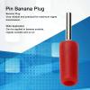 Baxnore J.10001 20 Pcs Pin Banana Plug, Brass 2 mm Male Connector Accessory Set Kit, Waterproof Banana Plug Connector for Speaker Cables Amplifiers (Red) view 2