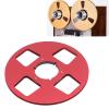 1/4 10.5 Inch Tape Reel, Wind 4 Hole Open Reel Sound Takeup Reel Universal Replacement for Reel to Reel Tape Player (Red) view 4