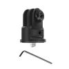 Aluminum Alloy Mini Tripod Mount 1/4" Screw to 3-Slot Metal Adapter Replacement Parts for Go-pro view 1