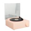 ANGGREK 5.0 Turntable, Alarm Clock Lightweight Long Battery Life Record Player for Laptops for Phones (Dusty Roseate) view 2