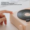 ANGGREK 5.0 Turntable, Alarm Clock Lightweight Long Battery Life Record Player for Laptops for Phones (Dusty Roseate) view 4