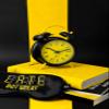 Fisura Analog Black and Yellow Alarm Clock Without Ticking Sound. Alarm Clock with LED Night Light. Dimensions: 4.6 x 2.1 x 6.3 inches. Material: Metal. view 4